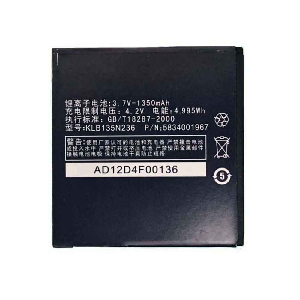 KLB135N236 batterie